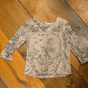 Elegant Beige Long Sleeve Top